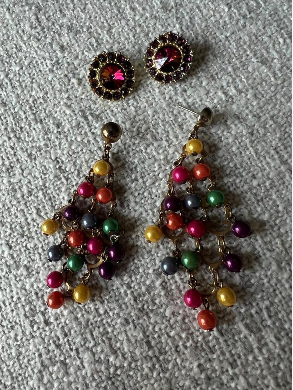 Vibrant Colorful Earrings (Set of 2)